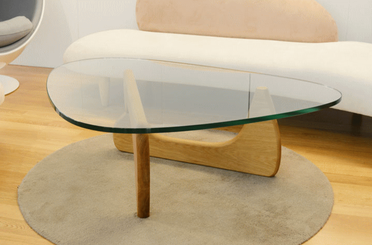 イサム・ノグチがデザインしたコーヒーテーブルIN50（脚：ホワイトオーク）